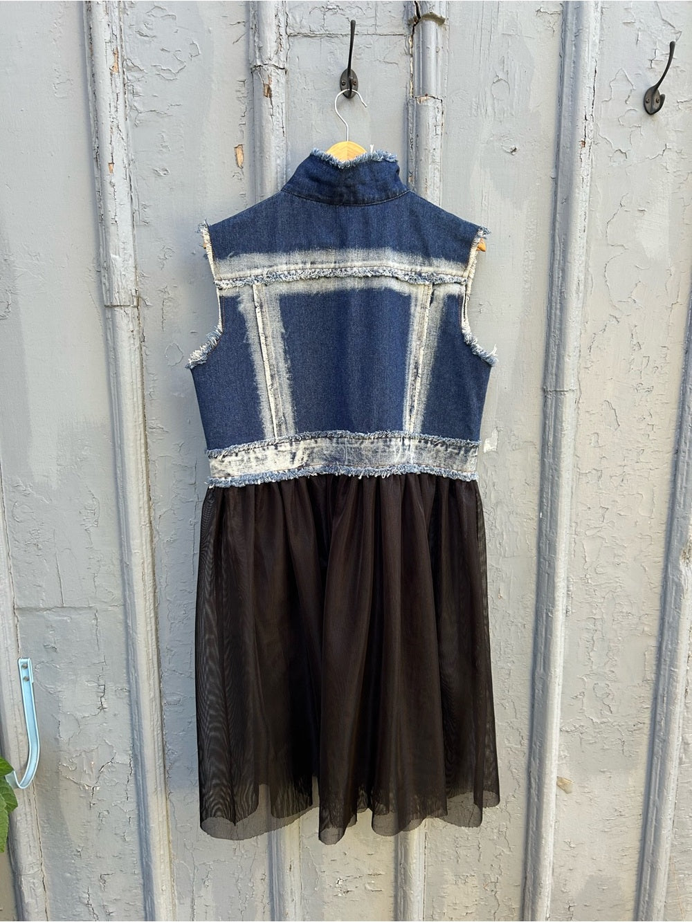 Kate Hewko Denim Tulle Dress, Approx S/M