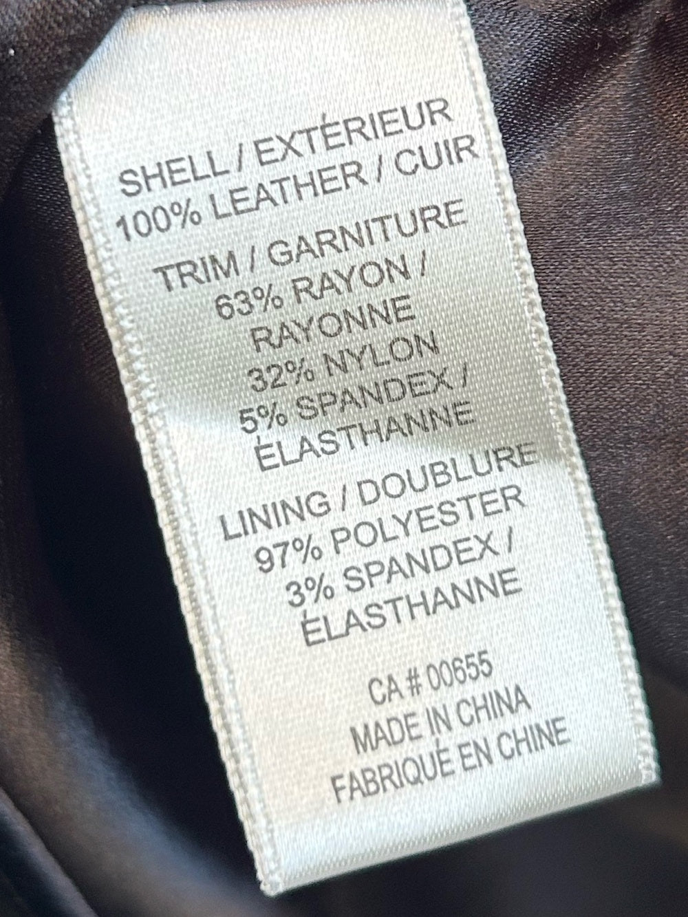 Cassis Collection Leather Panel Skirt, size 10