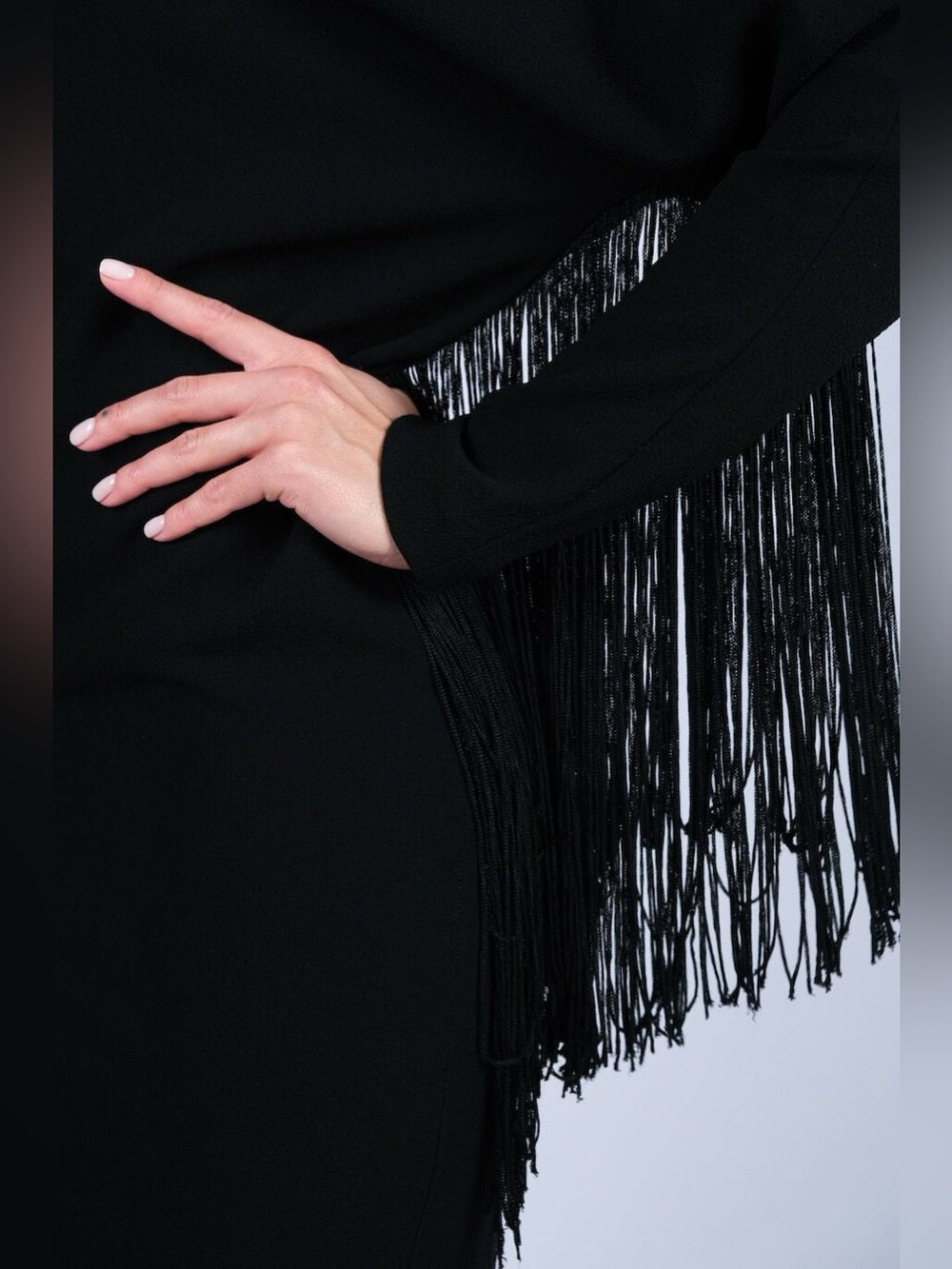 Maje Black fringed Rodeo Dress, BNWT, size “2”,