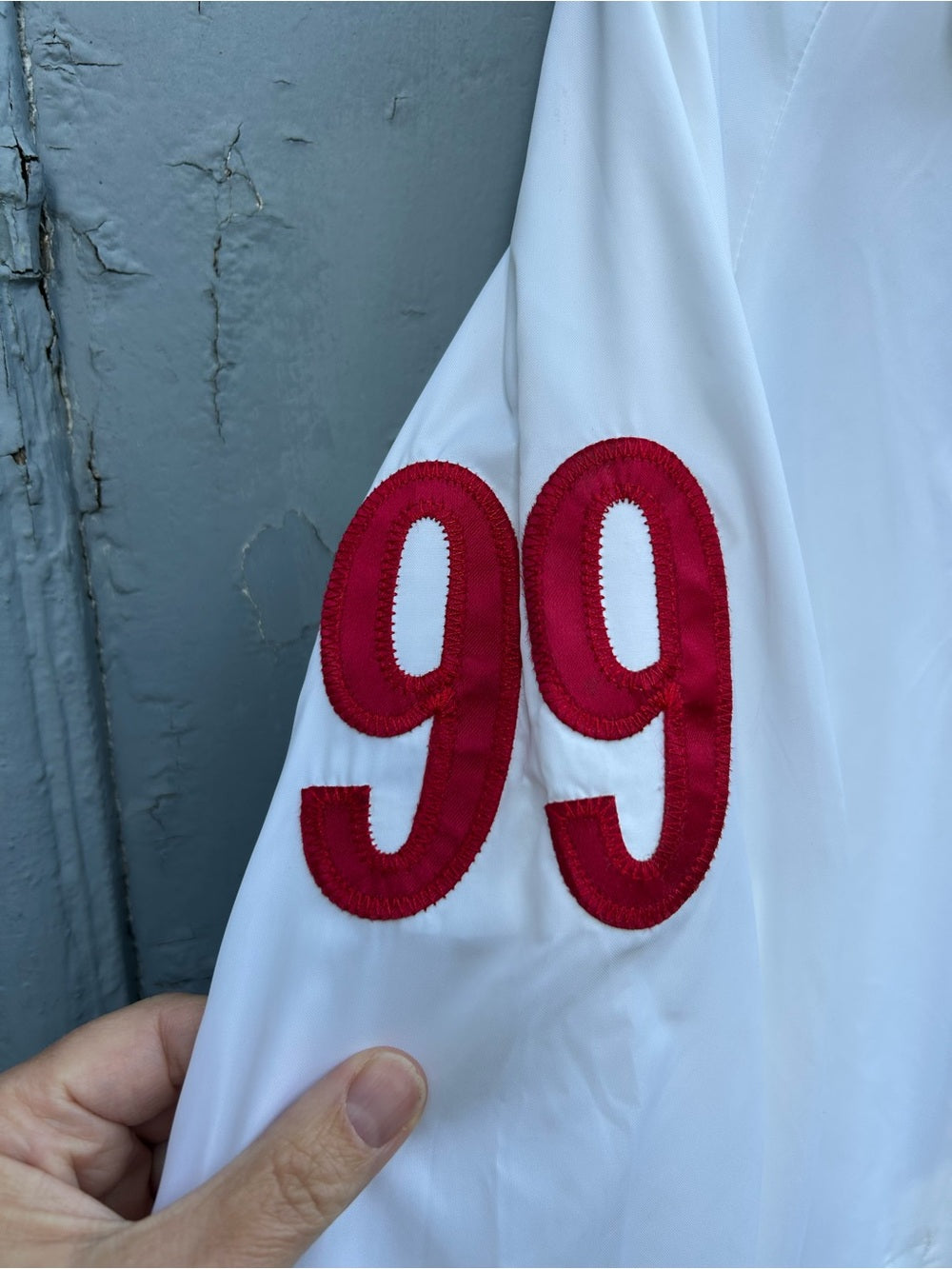 Roots White Canadian Team 1999 Pan Am Jacket, size Large