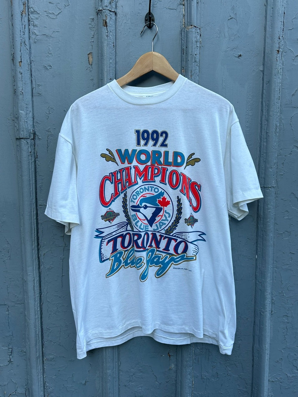 Labatt’s Blue Jays 1992 World Champions tee, Never Worn but some marks, size XL