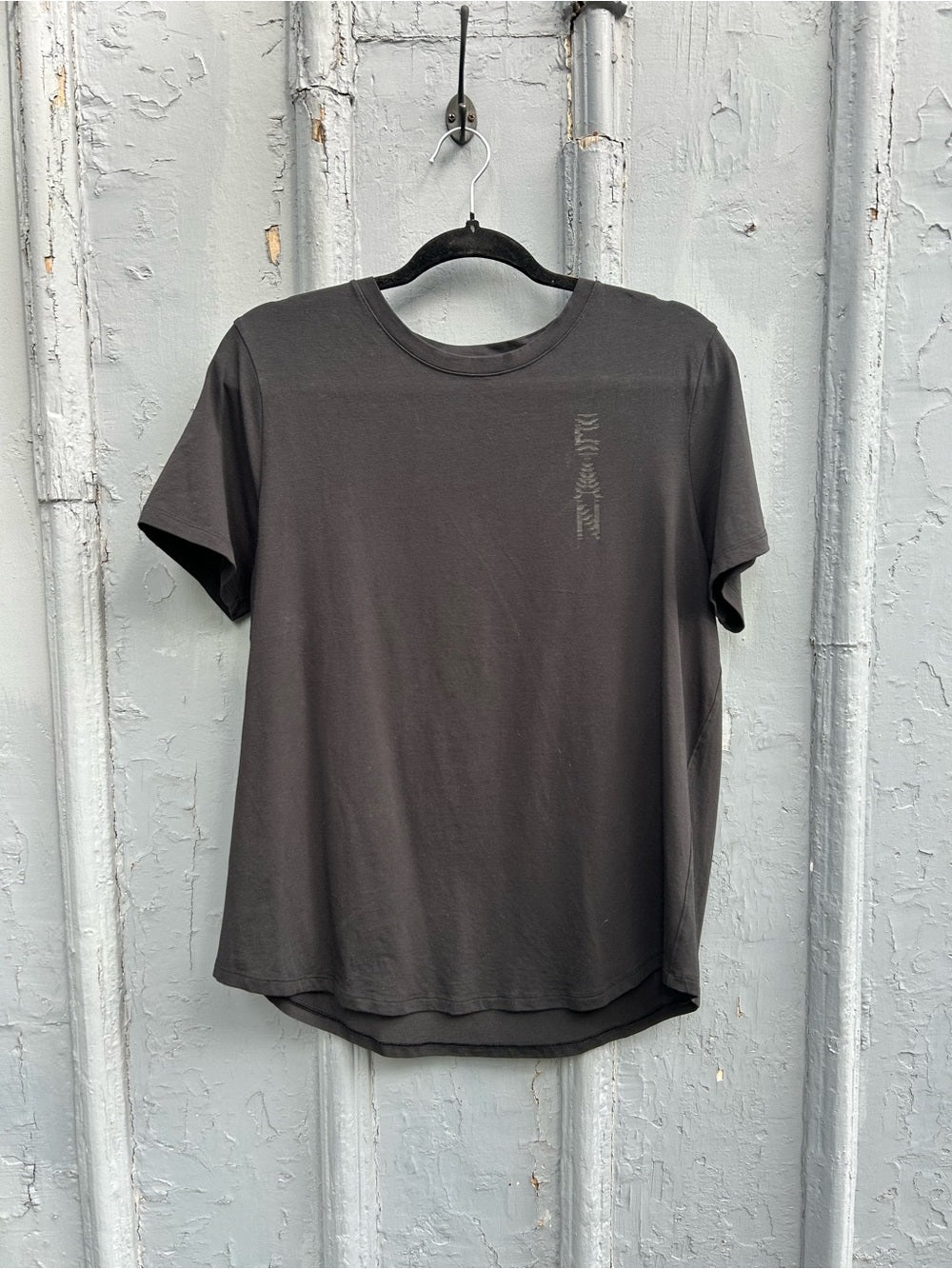Lululemon Black “Team Can” Love Crew Tee, size 12
