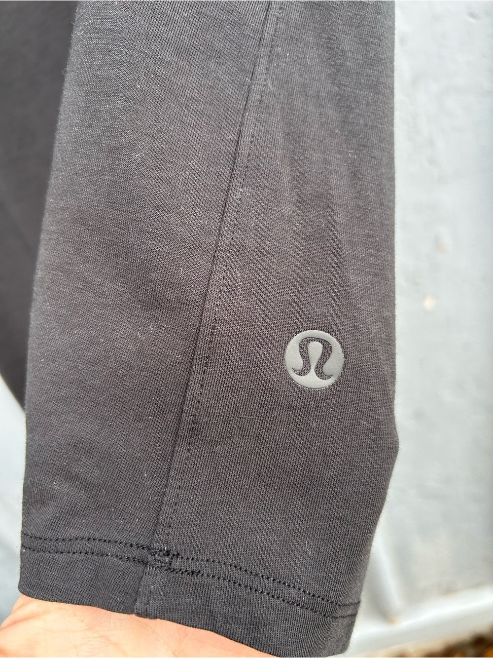 Lululemon Black “Team Can” Love Crew Tee, size 12