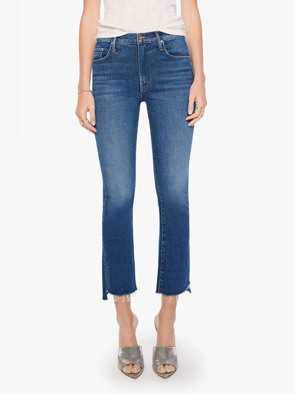 Mother the Insider Crop Step Fray, size 27