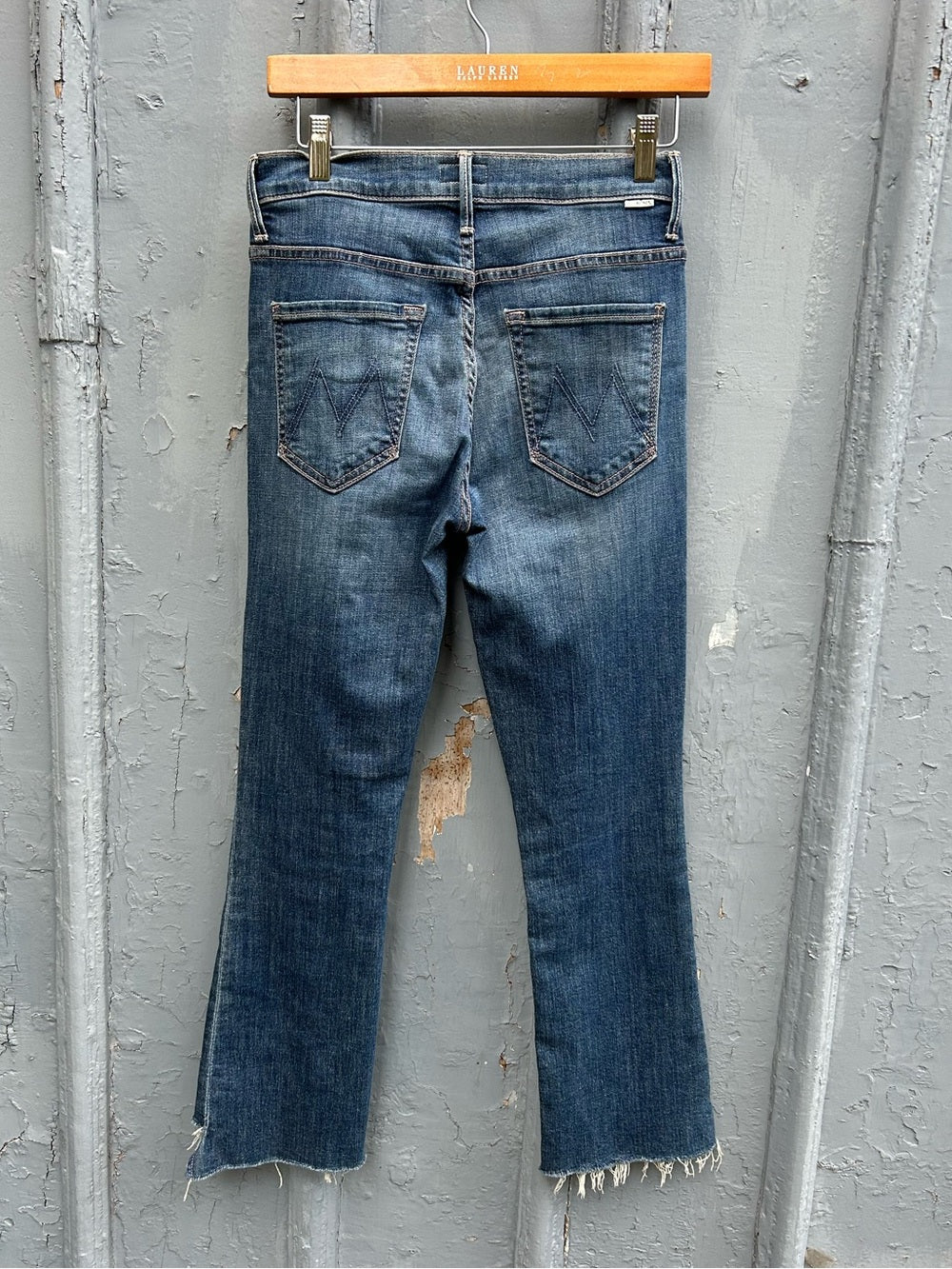 Mother the Insider Crop Step Fray, size 27