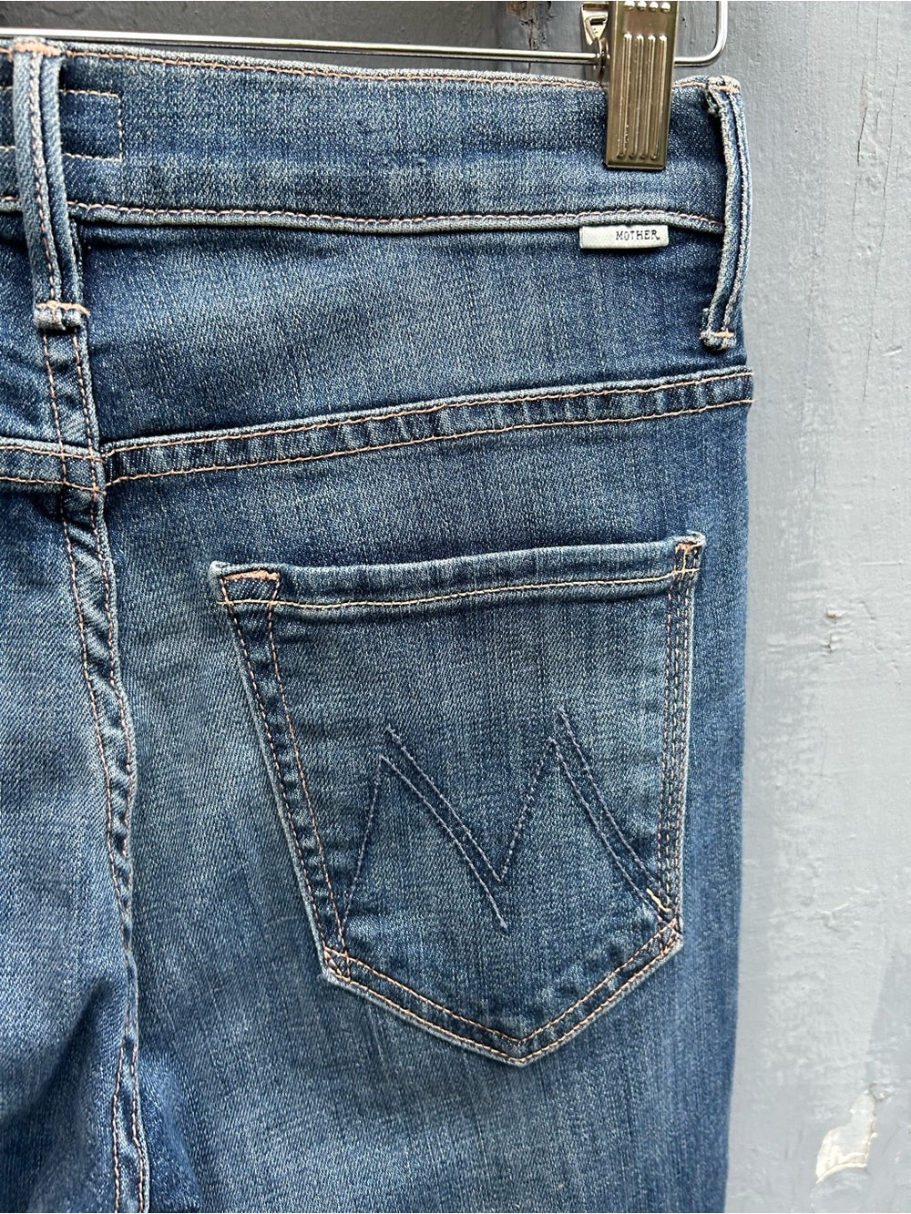 Mother the Insider Crop Step Fray, size 27