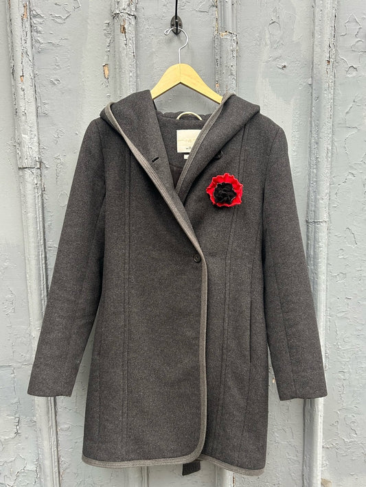 Wilfred Wool Cashmere Hooded Coat, size S