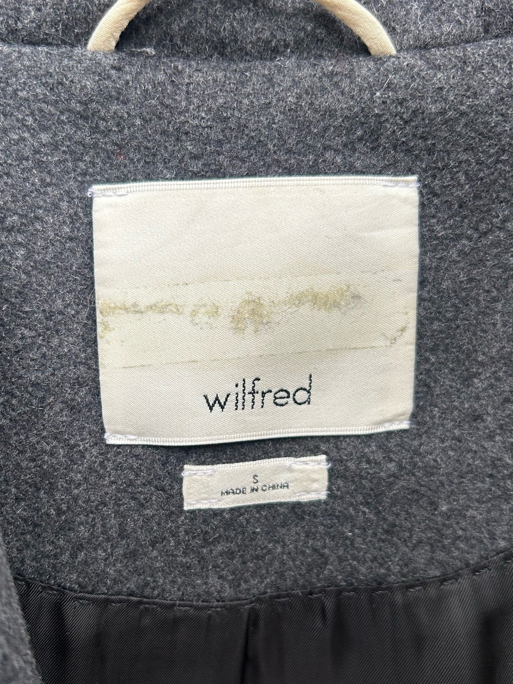 Wilfred Wool Cashmere Hooded Coat, size S