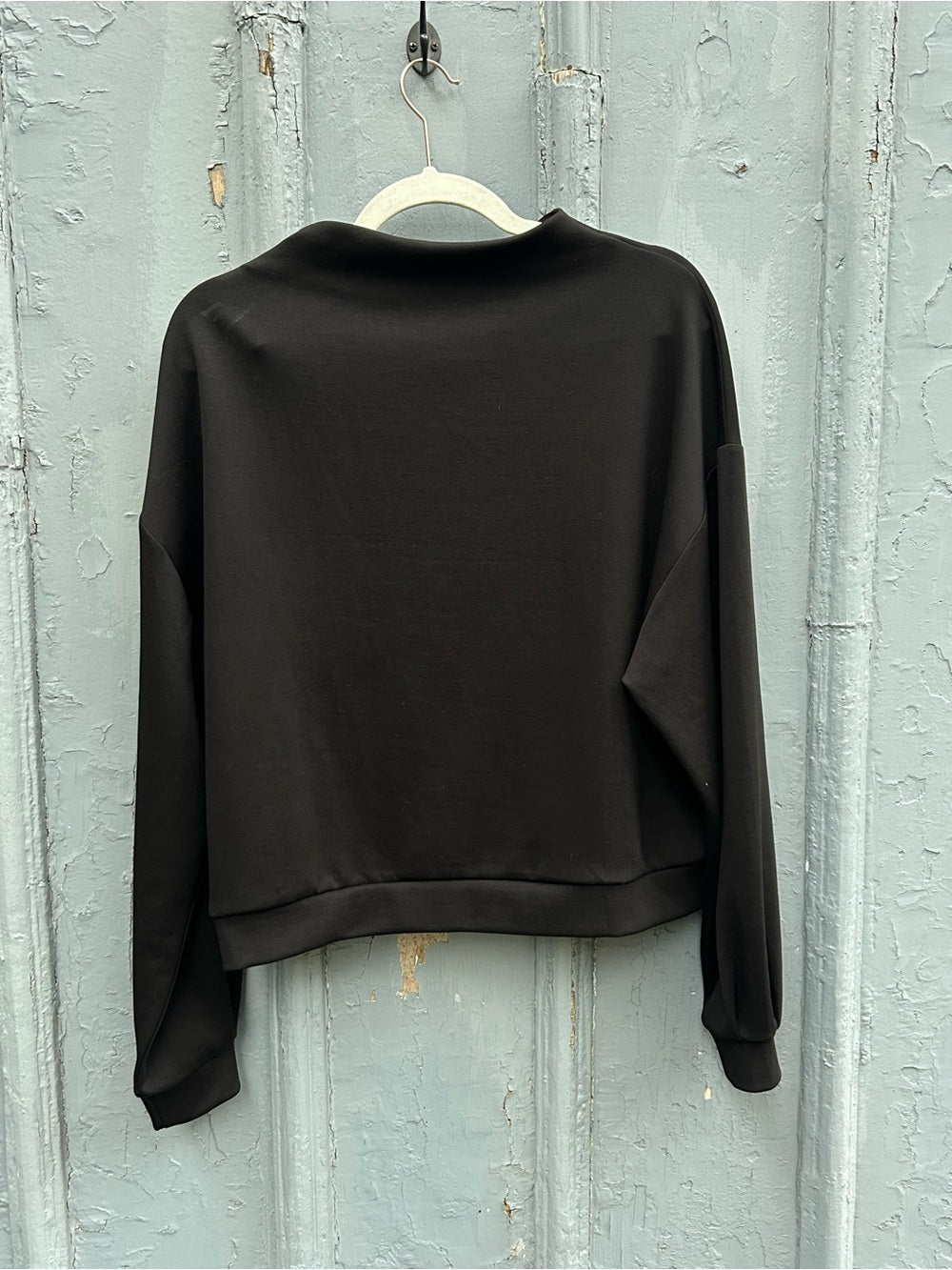Garcia Black asymmetric zip sweatshirt, size L