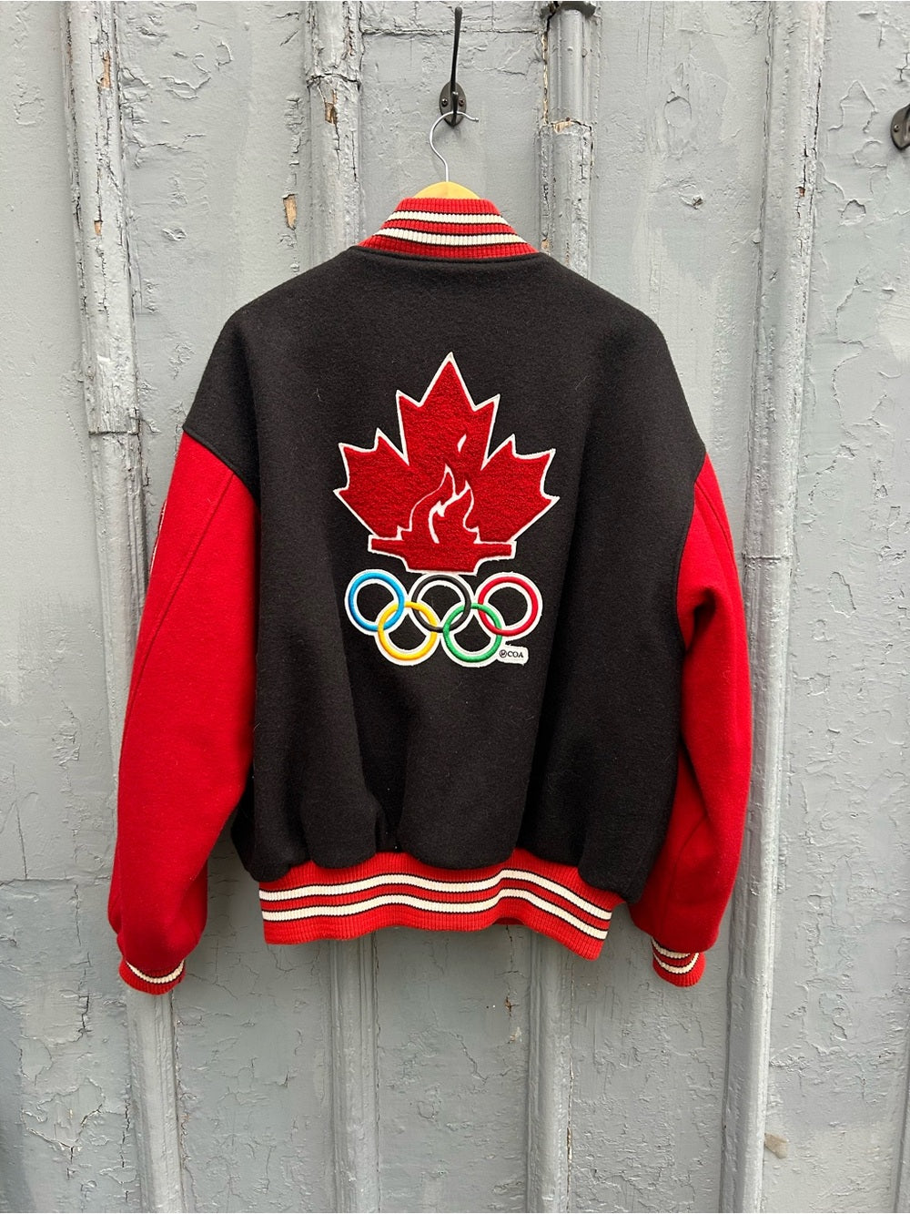 Roots 1998 Nagano Olympic Varsity Jacket, size XL