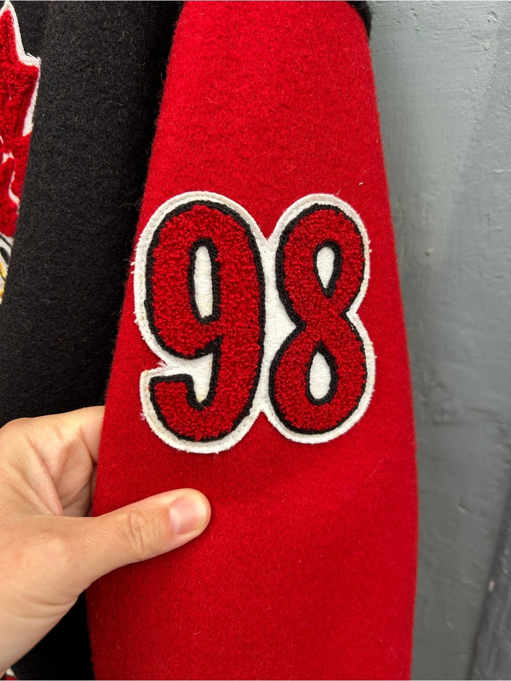 Roots 1998 Nagano Olympic Varsity Jacket, size XL
