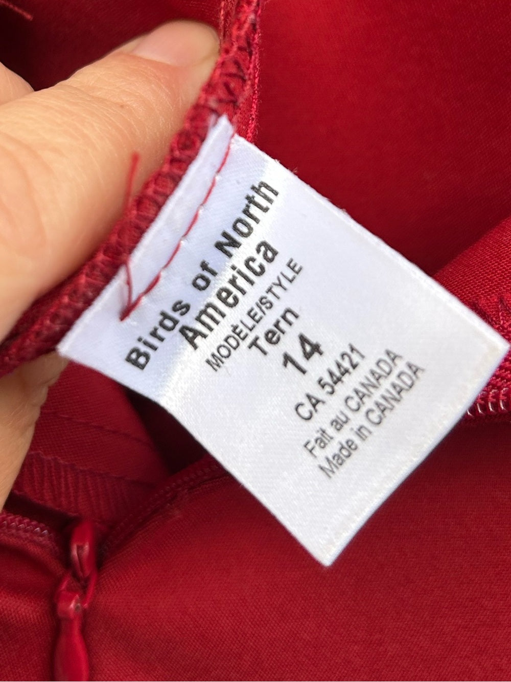 Birds of North America Red Current Term Pant, size 14