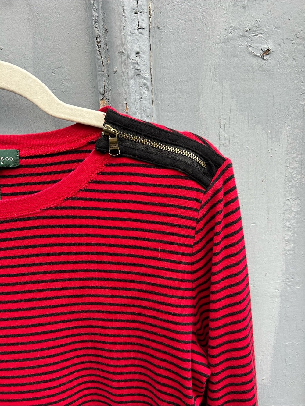Ralph Lauren Jeans Red Striped long sleeve, size L