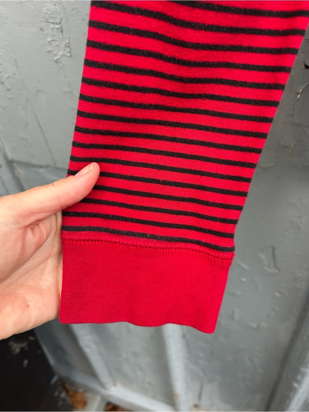 Ralph Lauren Jeans Red Striped long sleeve, size L