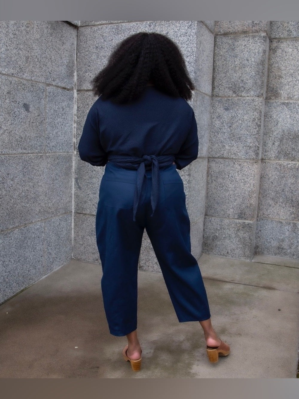 Hackwith design Ribbed Everything Wrap top, size 1/2X