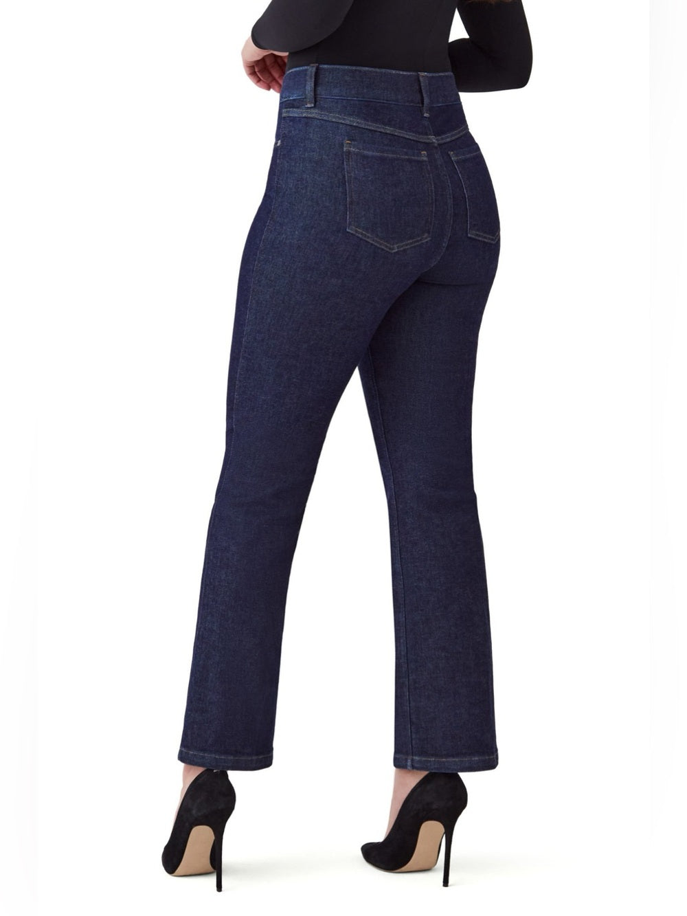 Spanx dark rinse straight jeans, size 2X