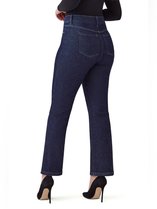 Spanx dark rinse straight jeans, size 2X