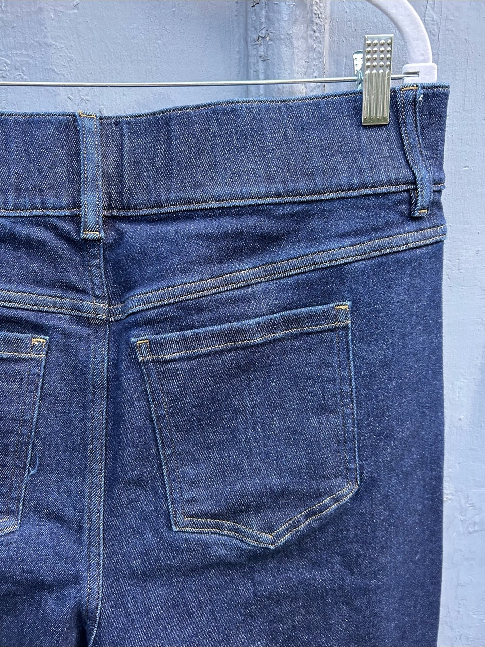 Spanx dark rinse straight jeans, size 2X