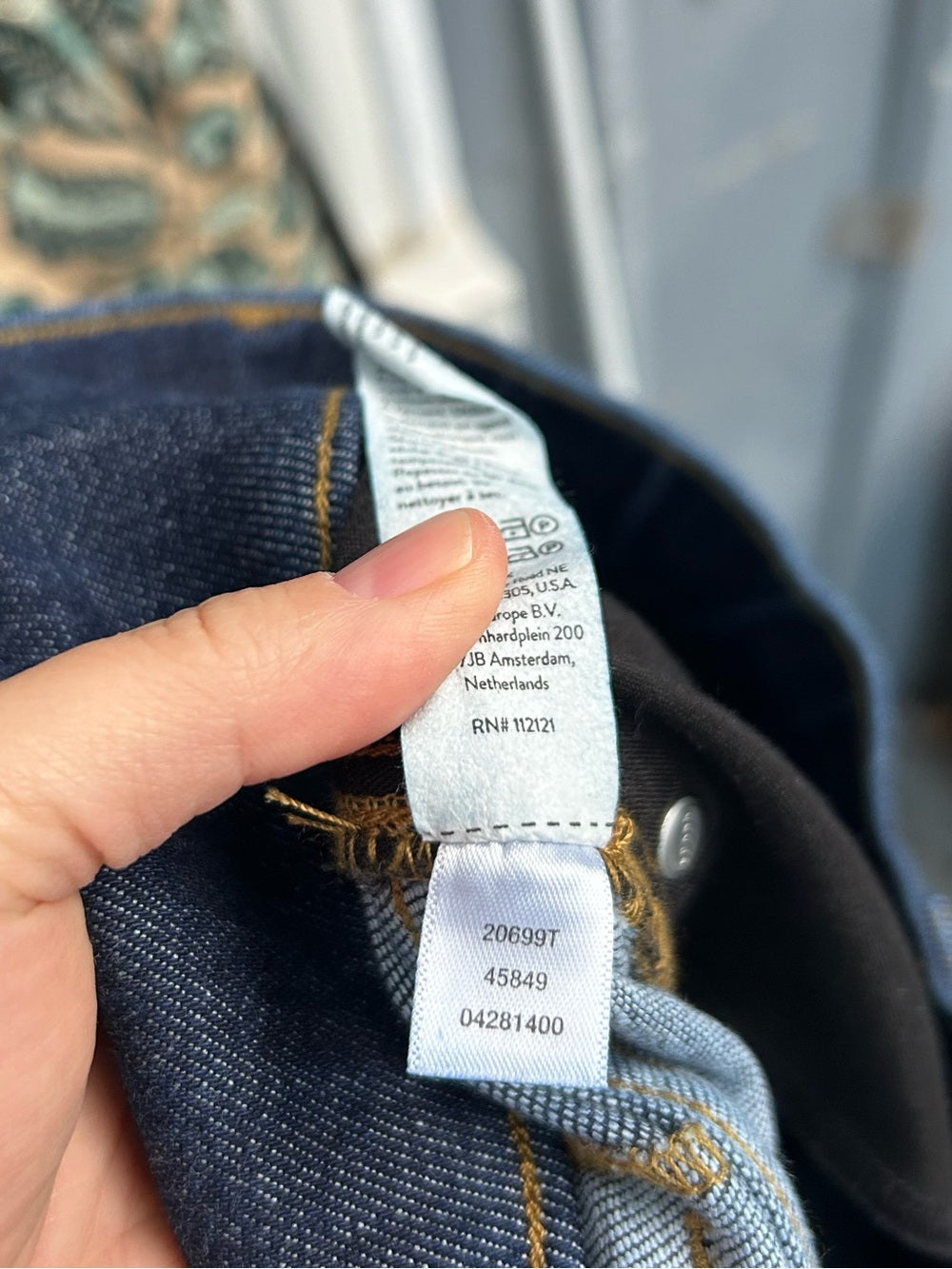 Spanx dark rinse straight jeans, size 2X