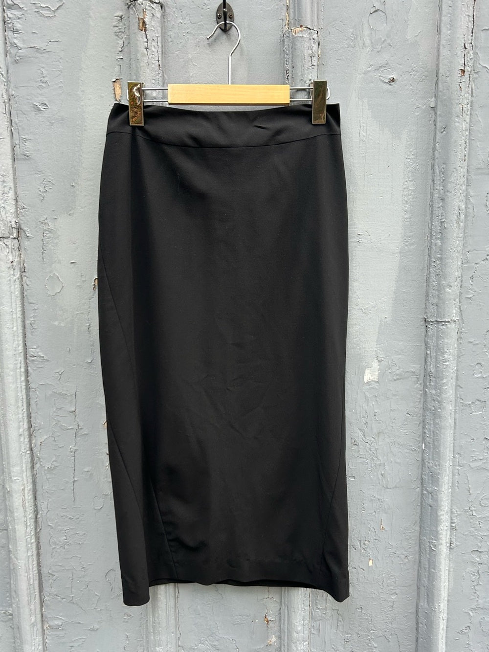 Jil Sander black midi pencil skirt, size 36 (Small)