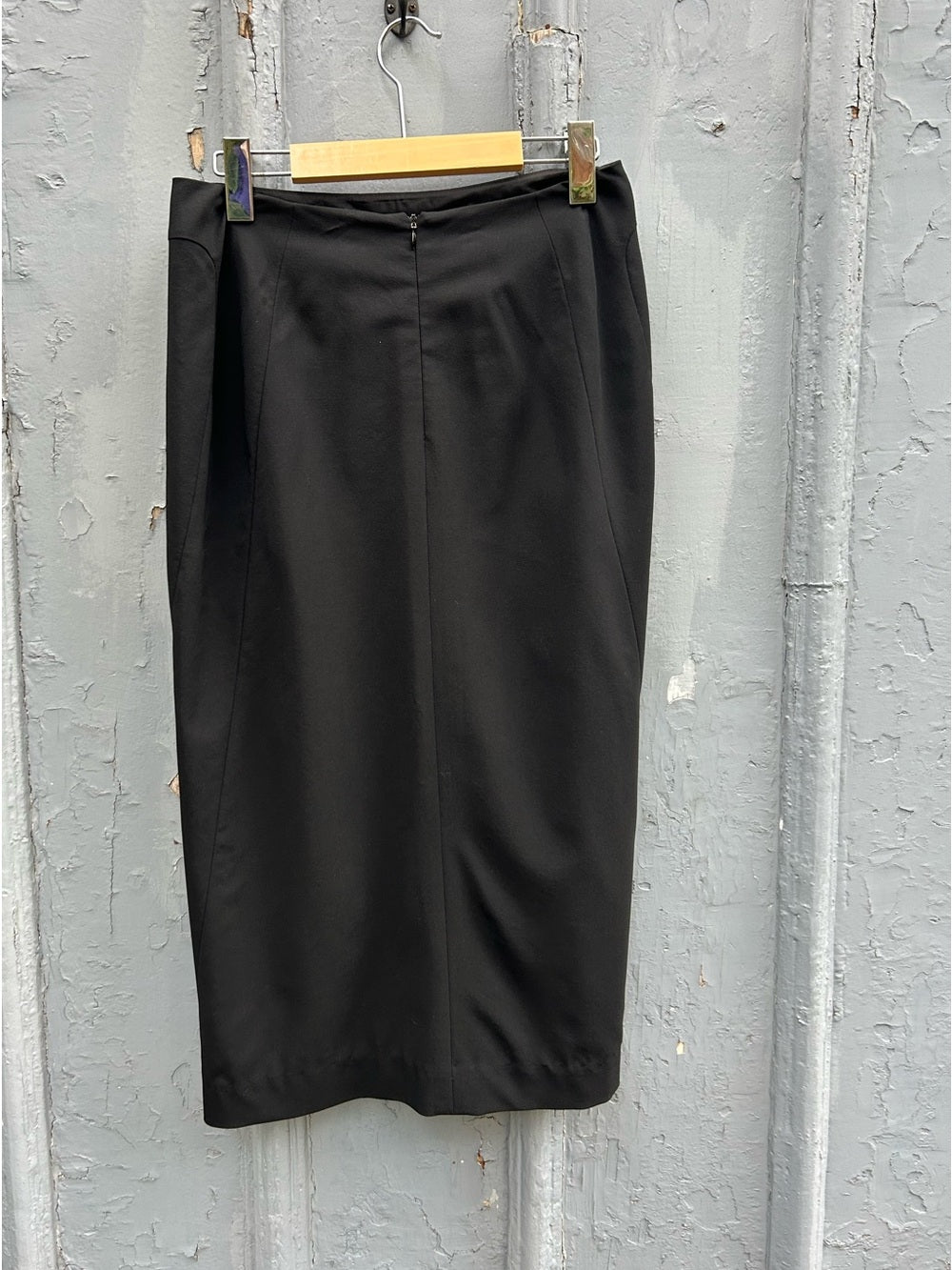 Jil Sander black midi pencil skirt, size 36 (Small)