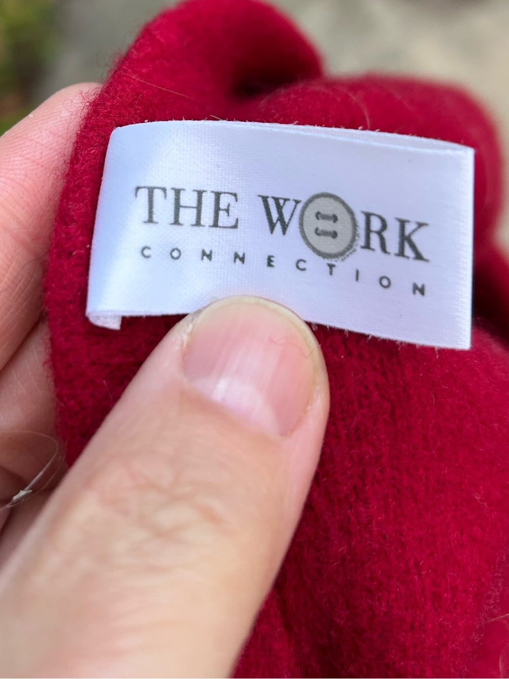 Red wool (Raspberry) beret, one size