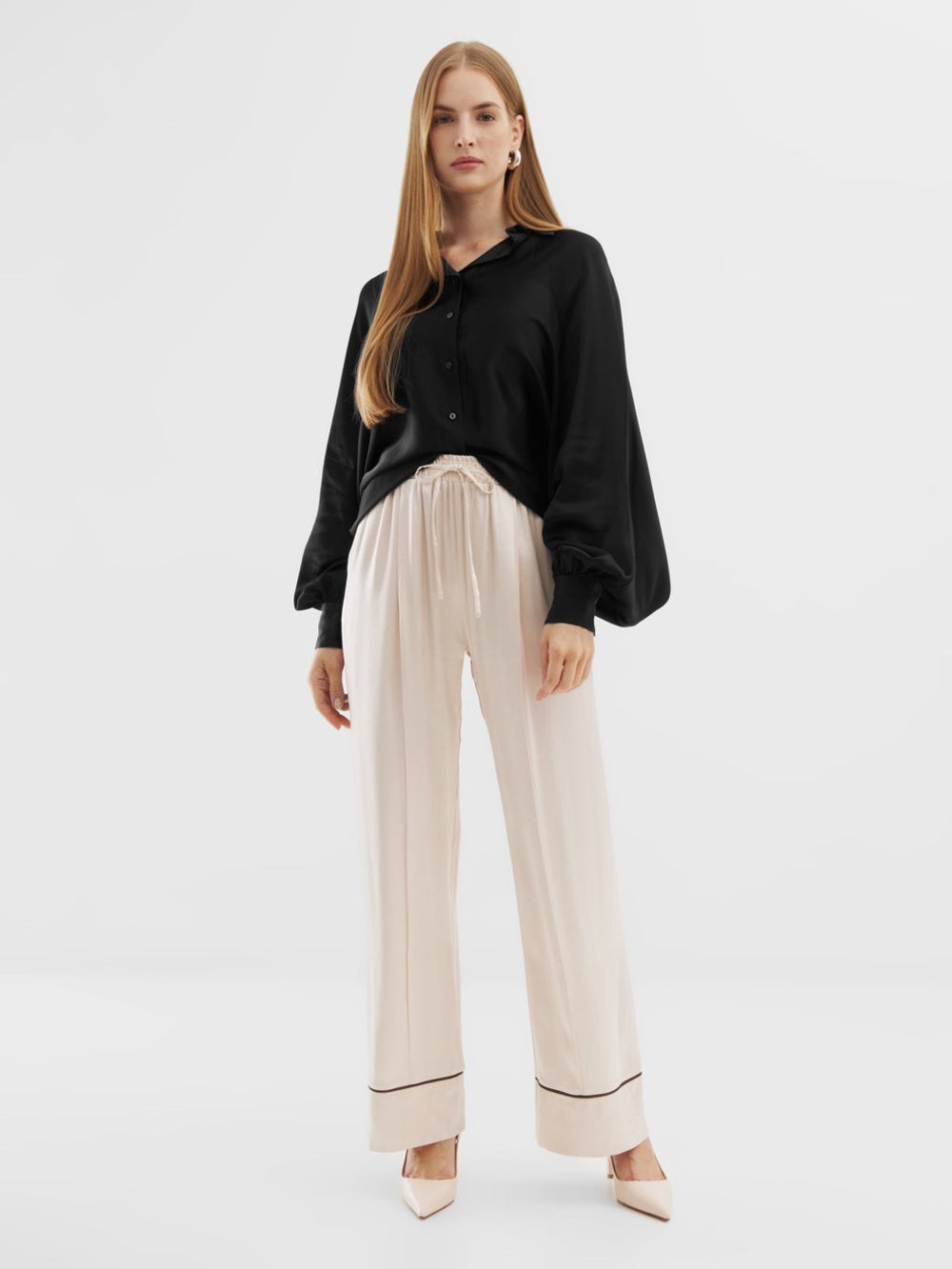 SoSue Black button down, BNWT, size Small