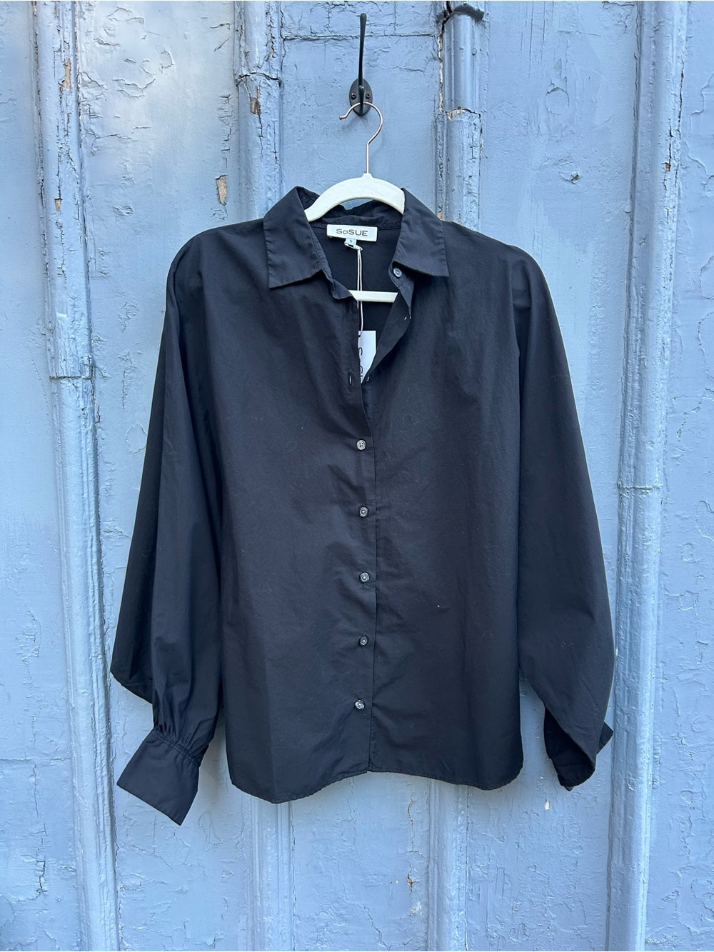 SoSue Black button down, BNWT, size Small