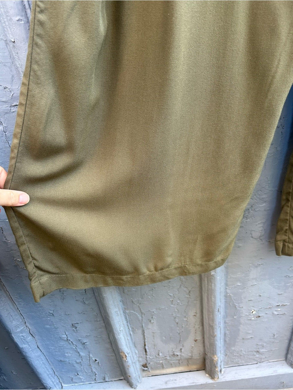 Melow by Melissa Bolduc khaki Helene wide leg pants, size L