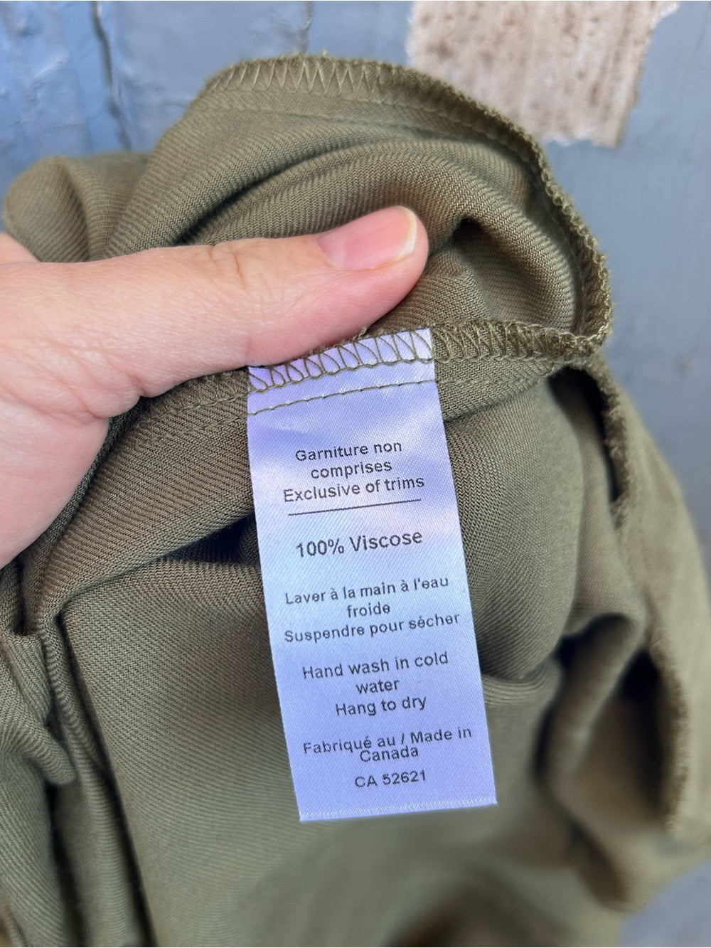 Melow by Melissa Bolduc khaki Helene wide leg pants, size L
