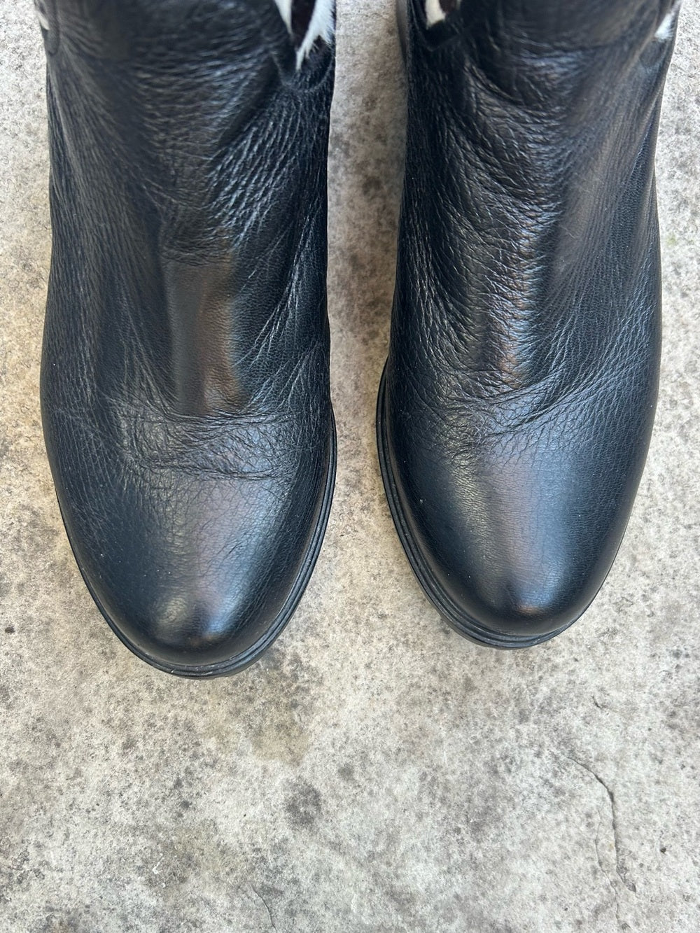 Loriblu leather/ Cow hide moto boots, size 39 (8)
