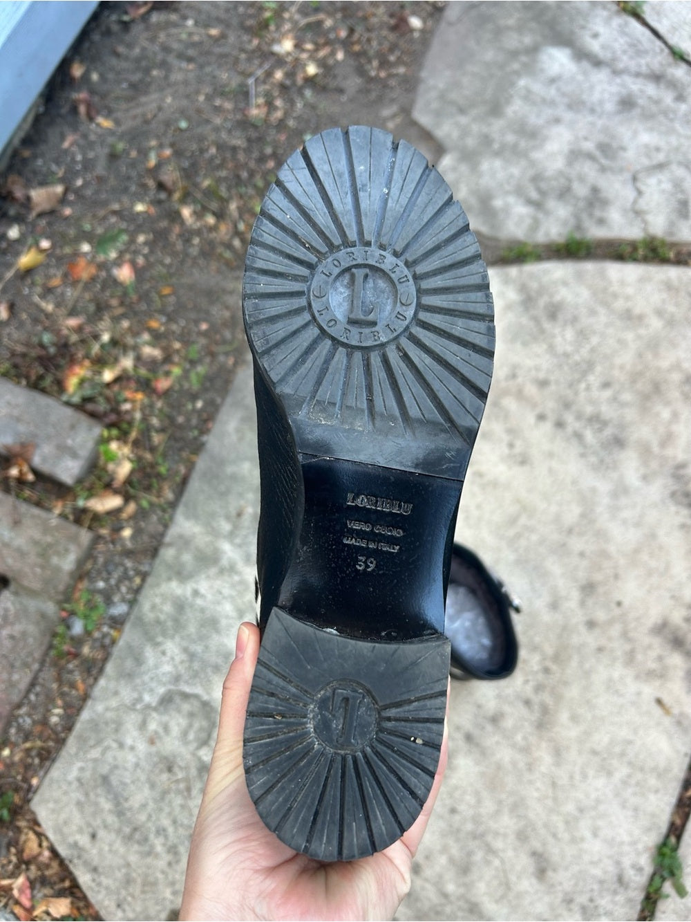 Loriblu leather/ Cow hide moto boots, size 39 (8)