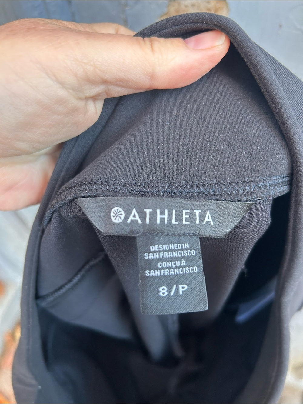 Athleta black Endless High Rise pants, size 8P