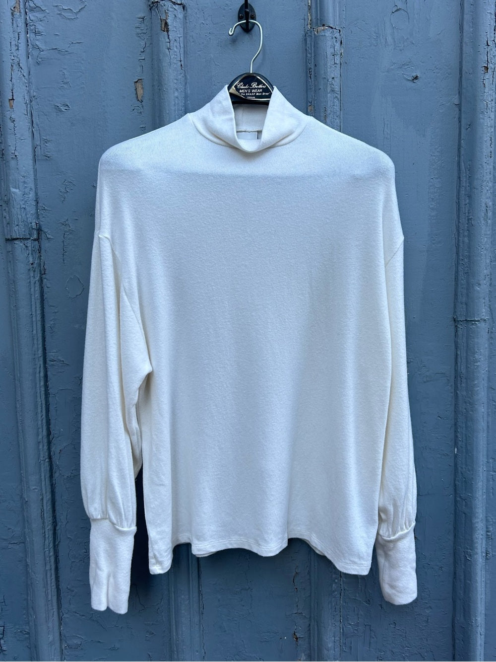 Reformation Leonie Cream Knit Top, size S
