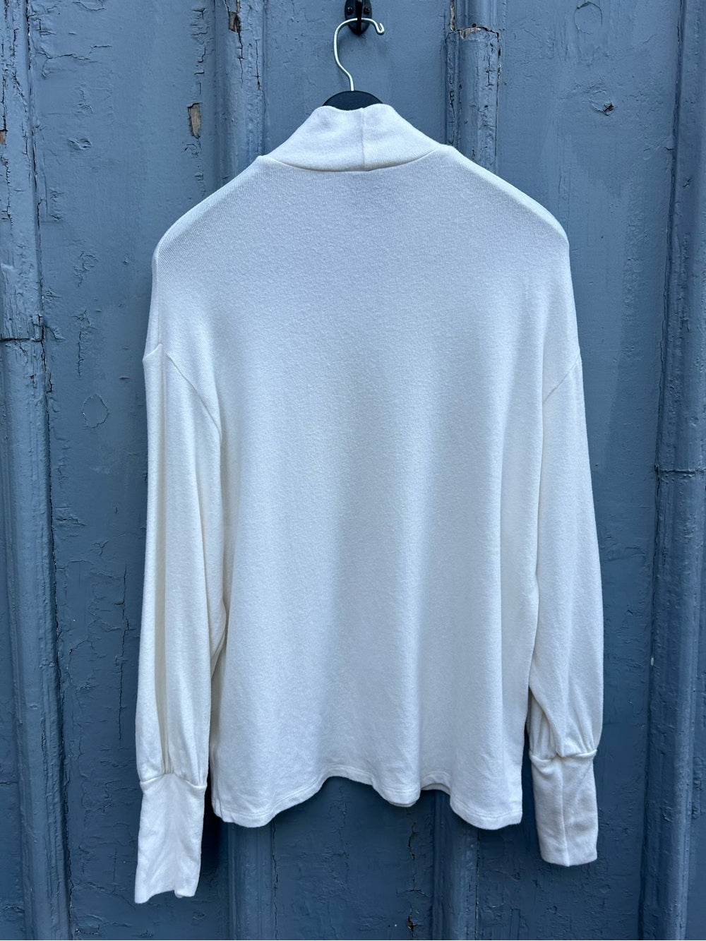 Reformation Leonie Cream Knit Top, size S