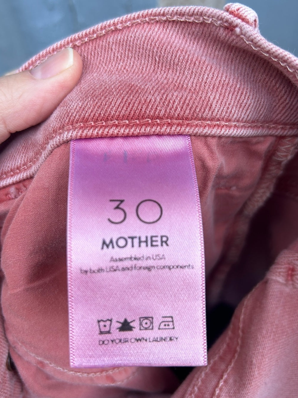 Mother the Hustler Ankle Fray Second Chance, size 30