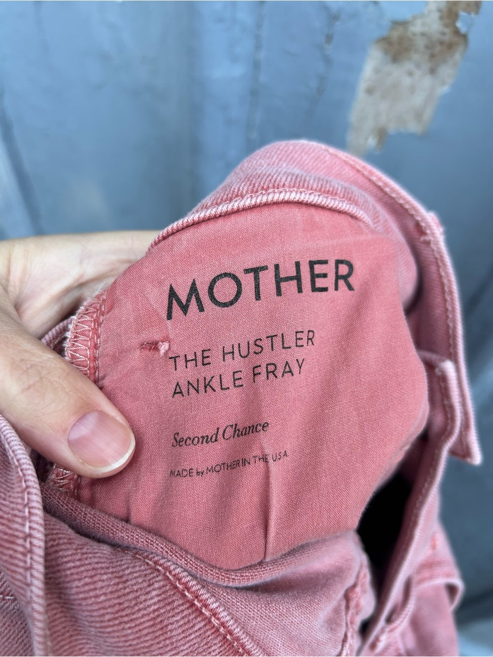 Mother the Hustler Ankle Fray Second Chance, size 30