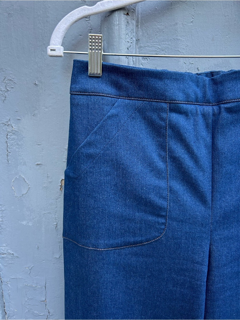 Meemoza (Warhol) Sailor Style denim pants, size M