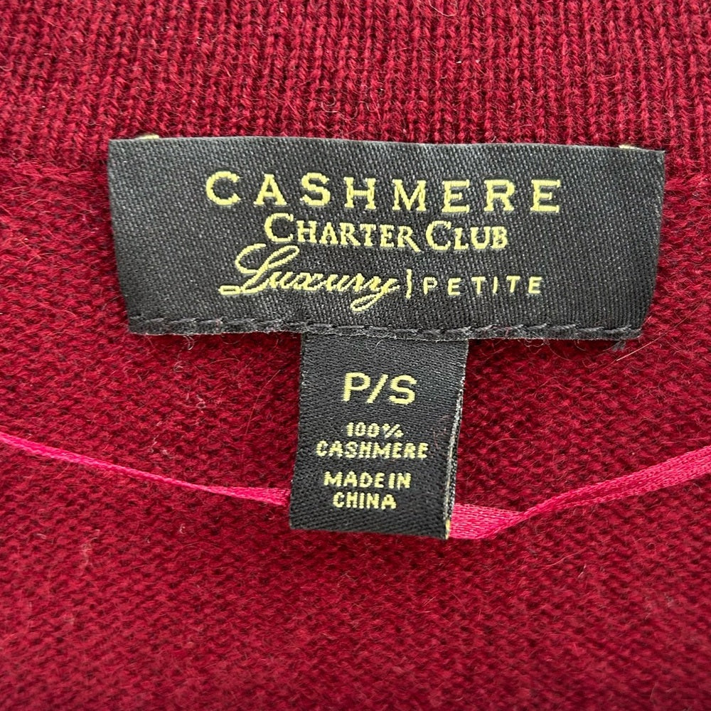 Charter Club Cashmere Cardigan, Small