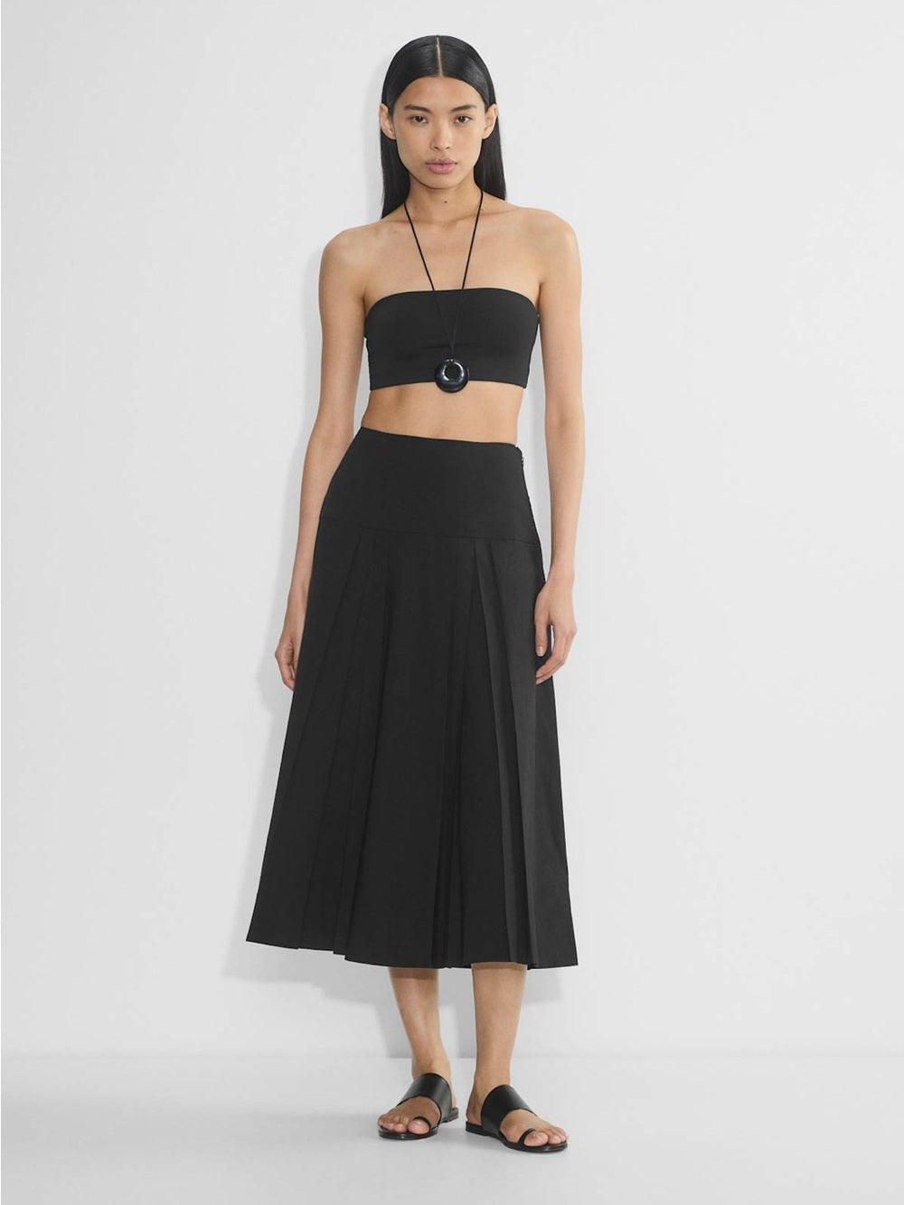 Babaton Chandelier Black Poplin Skirt, BNWT, size 10