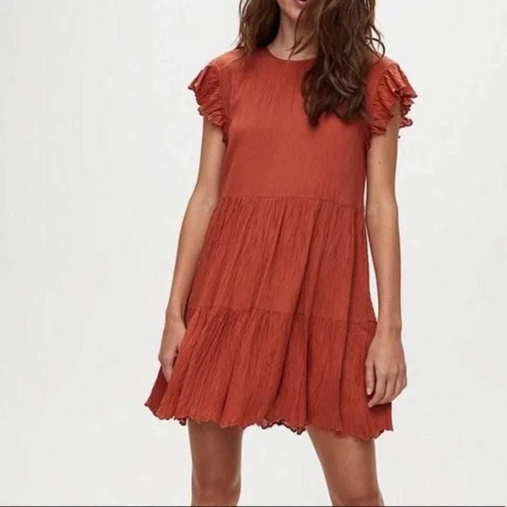 Wilfred Burgundy Sidonie Dress, size M