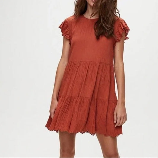 Wilfred Burgundy Sidonie Dress, size M
