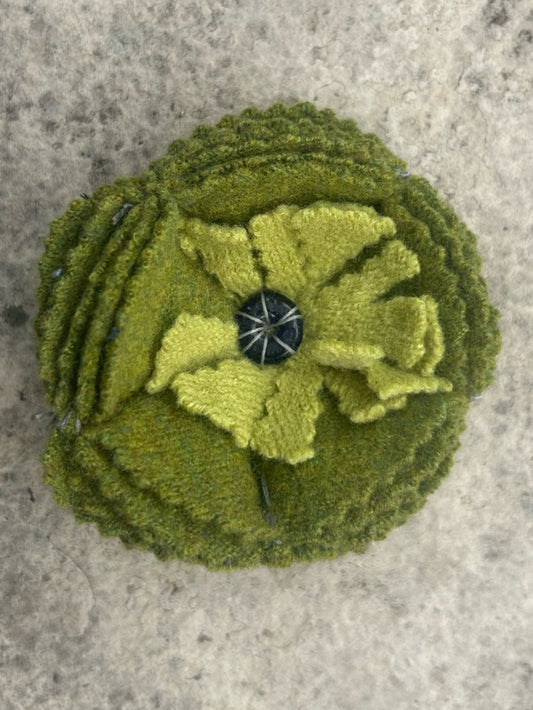 Vintage Cashmere Floral Brooch