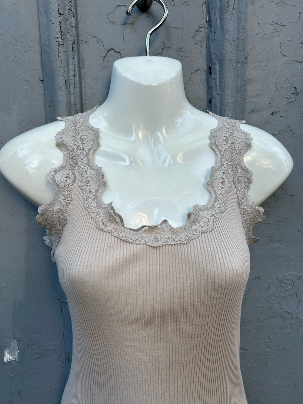 Rosemunde Copenhagen lace tank, size approx M