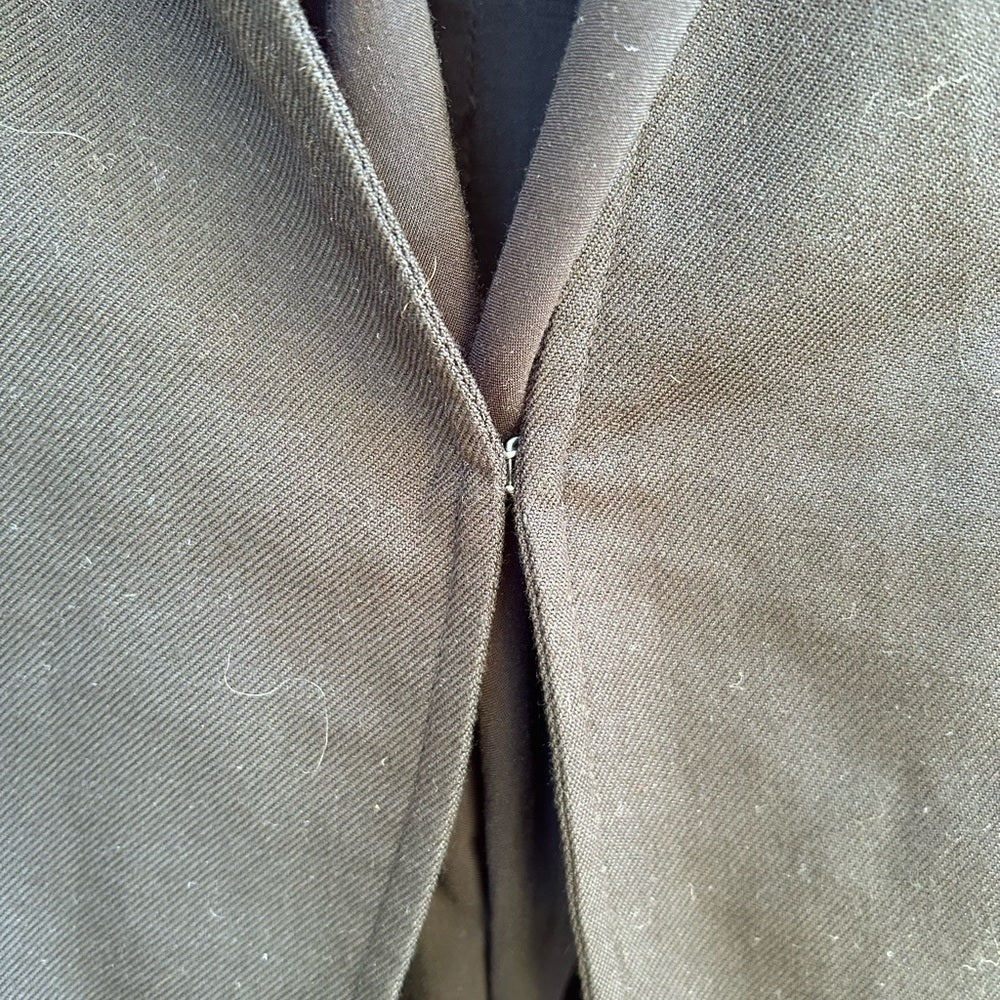 Tiger of Sweden black modern draped scarf  blazer, size M