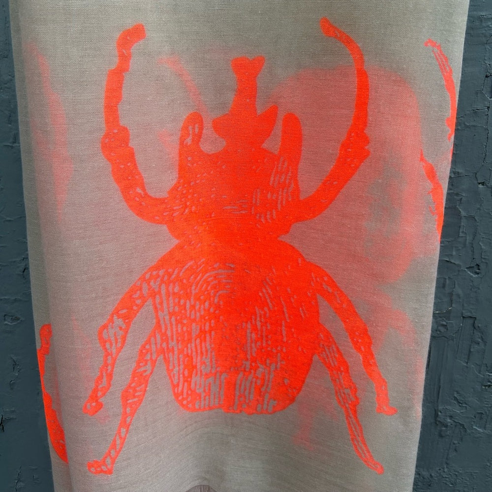 India Hicks Neon Bug “The Siren” Scarf, 82” x 36”