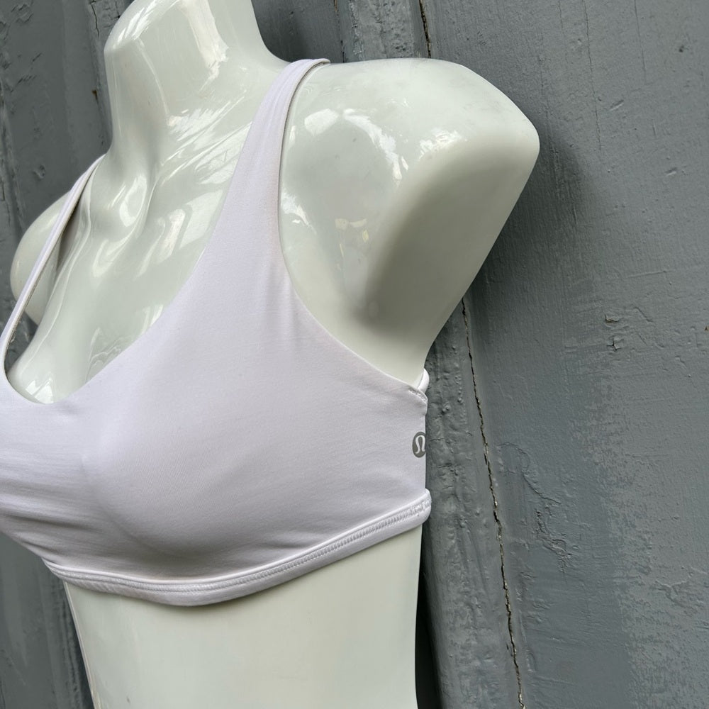 Lululemon White Free to Be Wild Bra, size 4