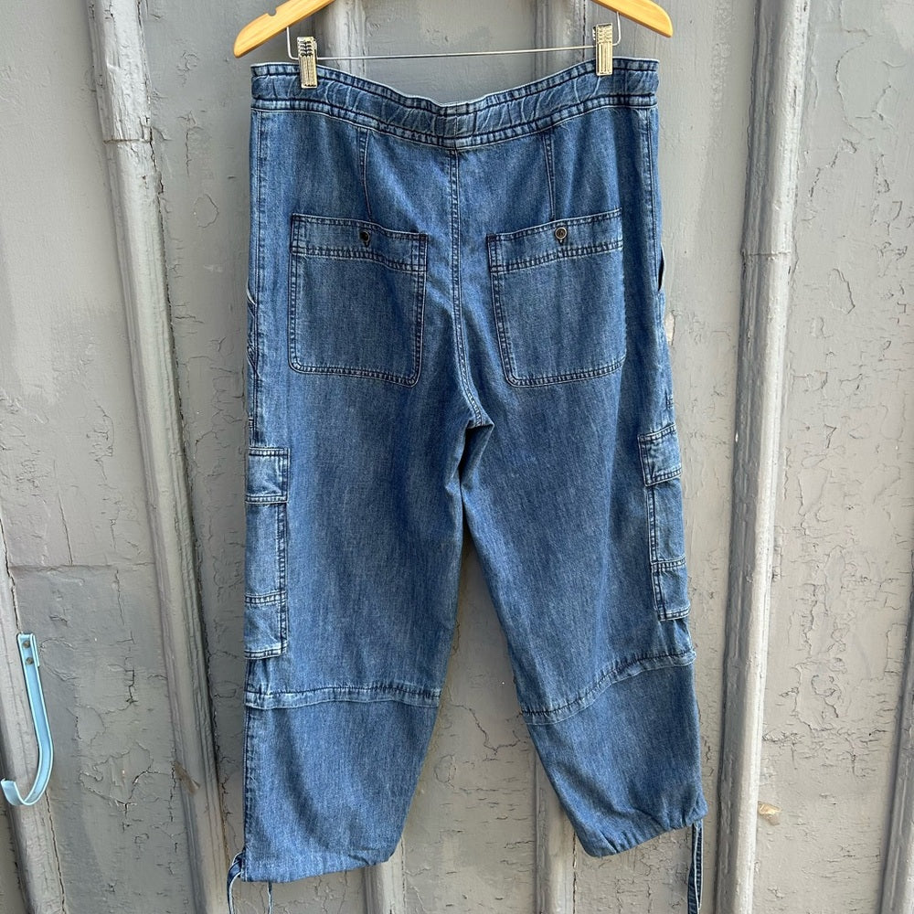 Marant Etoile Ivy denim Cargo Pants, size 36 (M)