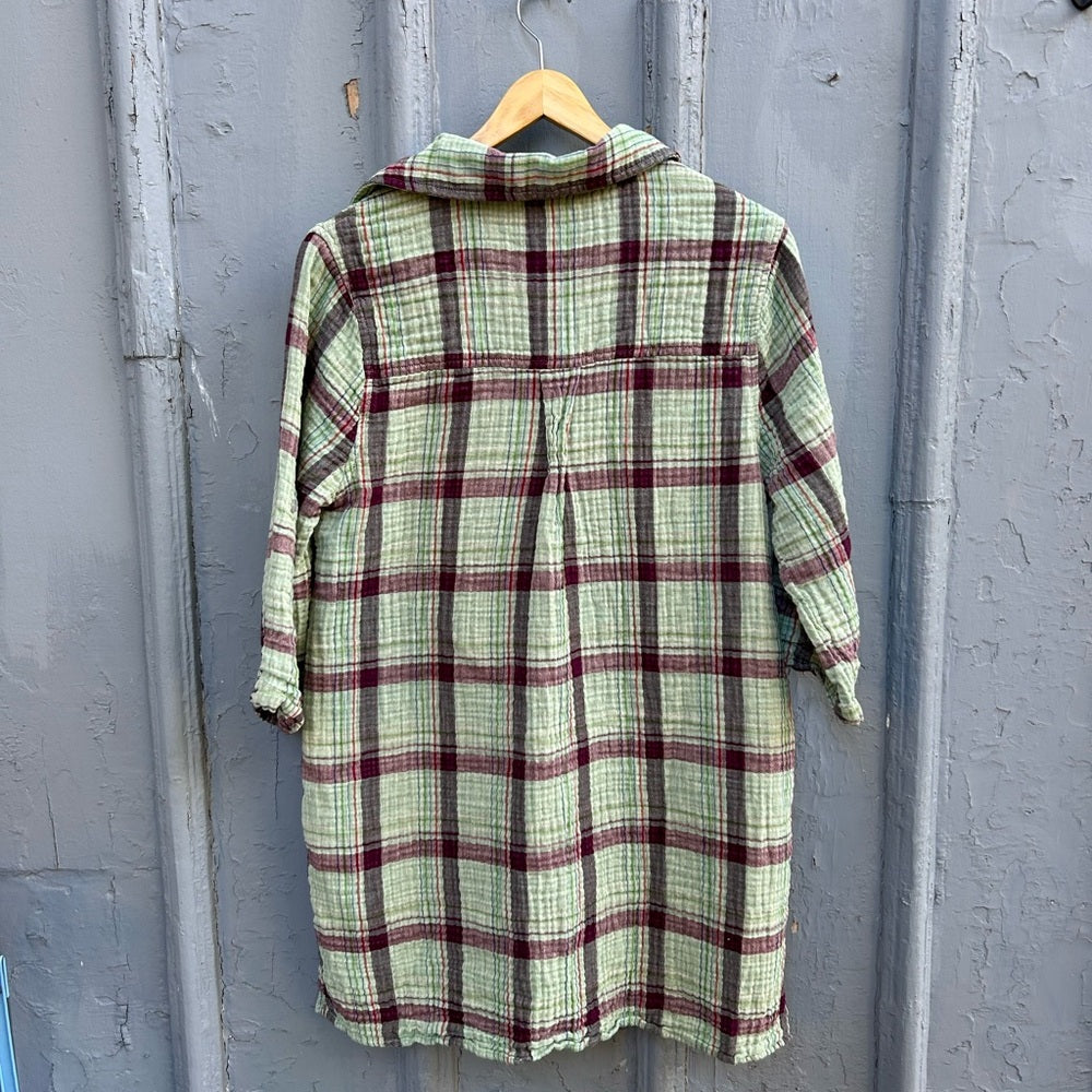 Elan Plaid Tunic Dress, Small