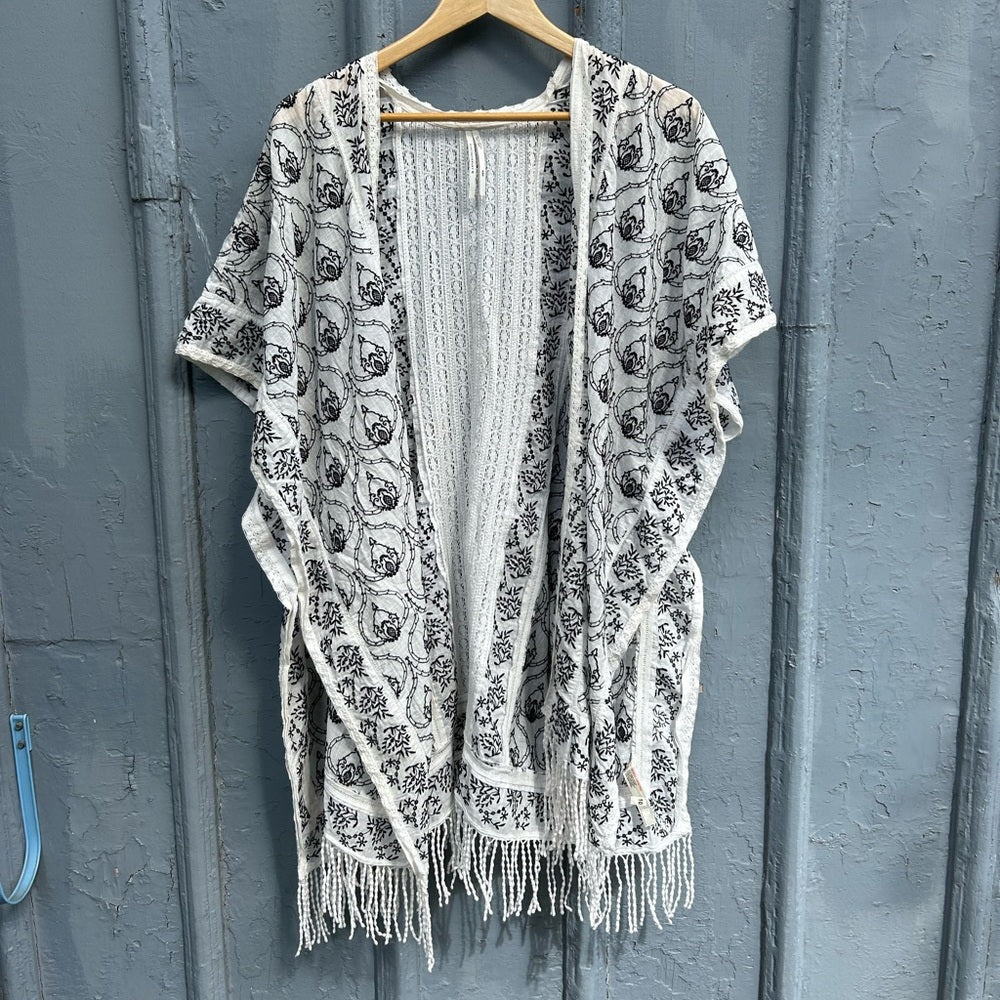 By Anthropologie Fringe Cover-Up, size XS/S